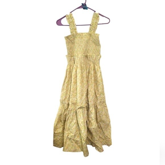 OPT One Pretty Thing Jillian Tiered Floral Smocked Dress Size Medium NWT - Picture 3 of 10